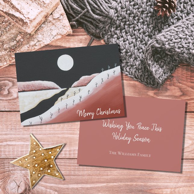 Cartão De Festividades Desert Southwest Folk Art Natal (Criador carregado)