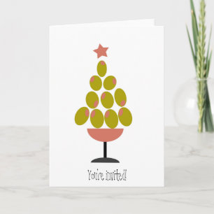 Cartão De Festividades Design da oliveira 'VIVA!' de Natal