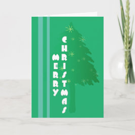 Cartão De Festividades Design de Árvore de Natal Retrospectiva