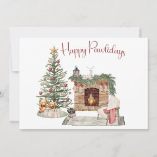 Cartão De Festividades Design de Cachorro Feliz - Lhasa Apso