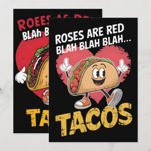 Cartão De Festividades Design de camiseta engraçada de taco para amantes