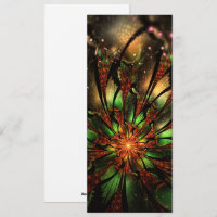 design de flor fractal abstrato.