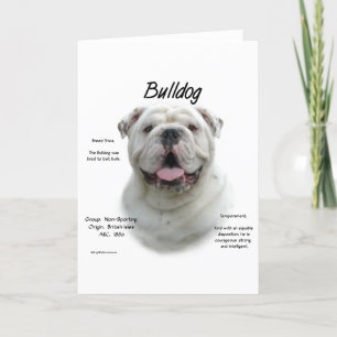 Cartão De Festividades Design de Histórico do Buldogue
