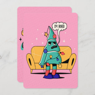 CARTÃO DE FESTIVIDADES DESIGN DE ILUSTRAÇÃO DE NATAL GRUPO