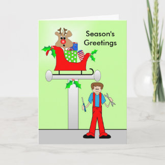 Cartão De Festividades Design de Natal Mecânico