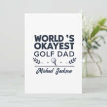 Design de Nome Personalizado do Pai de Golfe Mais