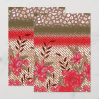 Design de tecido de intricato com padrões florais