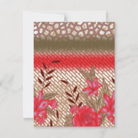 Design de tecido de intricato com padrões florais