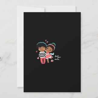 Cartão De Festividades Design Gráfico Minimalista de Amor Você Mais