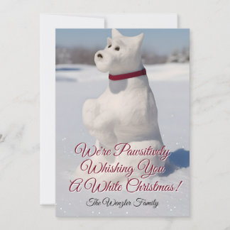 Cartão De Festividades Design Snow Snowdog