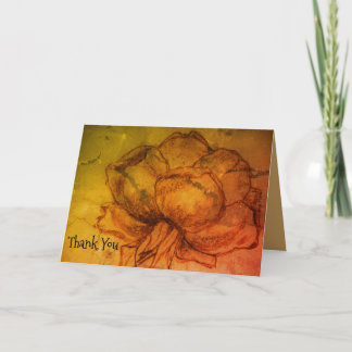 Cartão De Festividades design 'T'arici Rose', Obrigado