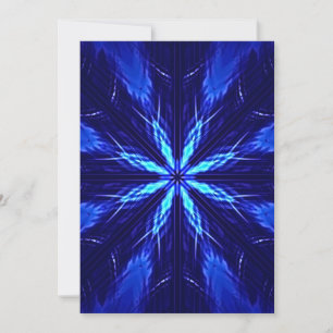 Cartão De Festividades Designação Estrela de Camurça Azul
