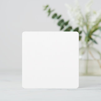 Cartão De Festividades Designação simples branca personalizada Adicionar