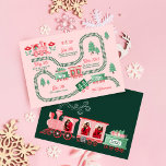 Cartão De Festividades Destaques do final do ano Trem de vinheta e rastre<br><div class="desc">Com um ano tão memorável você tem que compartilhar. Envie este ano divertido para a sua família e amigos, com o nosso divertido trem rosa-rosa-rosa-rosa e o cartão de Natal do mapa. Compartilhe seus momentos favoritos, aventuras, e destaques de 2023 que são colocados ao longo da linha férrea sinuosa. A...</div>