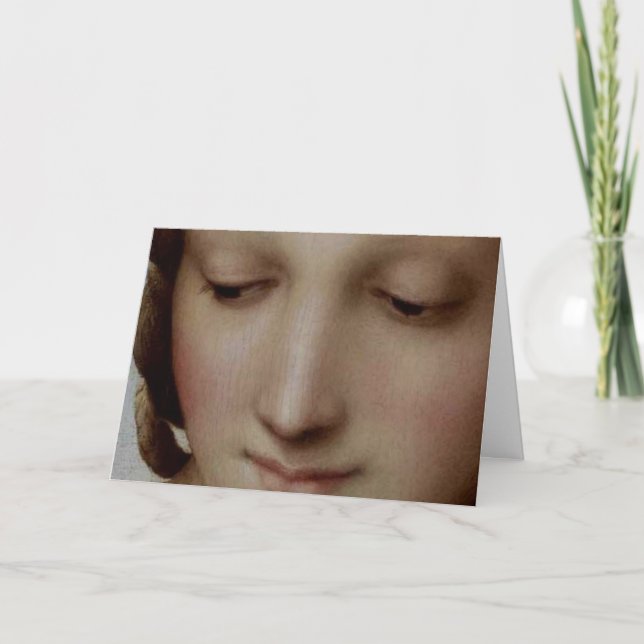 Cartão De Festividades Detalhe de Madonna do Meadow (Frente)