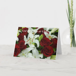 Cartão De Festividades Deus abençoe no Natal