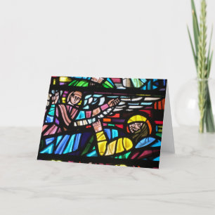 Cartão De Festividades deus do vidro colorido
