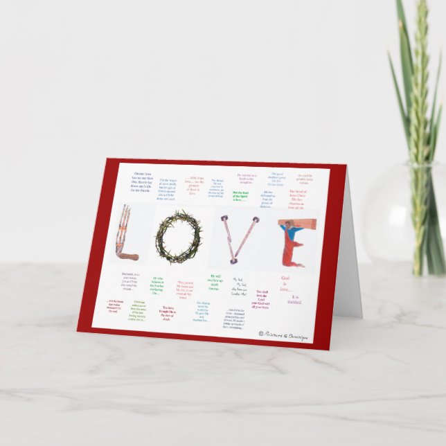 Cartão De Festividades Deus é... (Frente)