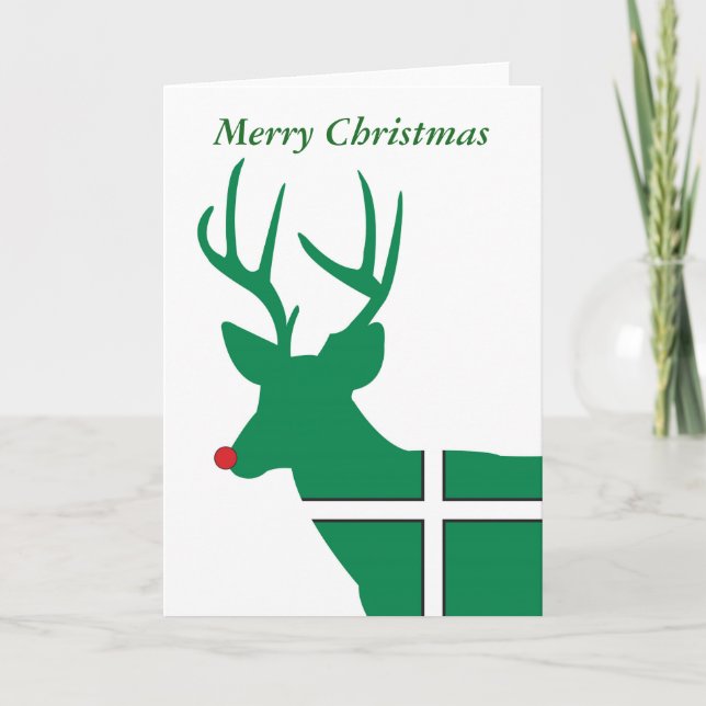 Cartão De Festividades Devon Christmas Reindeer Christmas Card (Frente)