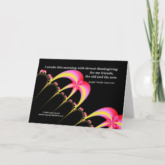 Cartão De Festividades Devout Ação de Graças para meus amigos