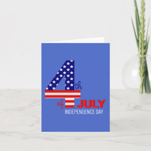 Cartão De Festividades Dia da Independência dos EUA, 4 de julho