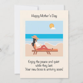 Cartão De Festividades Dia da Mãe Grávida