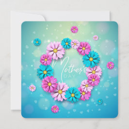 Cartão De Festividades Dia das Mães Floral