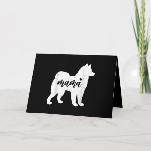 Cartão De Festividades Dia das Mães Husky Presente para Amante de Patas