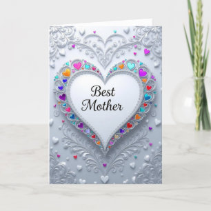 Cartão De Festividades Dia das mães, Melhor Mãe, Melhor mãe, Feliz Dia da