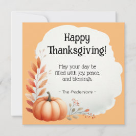 Cartão De Festividades Dia de Ação de Graças