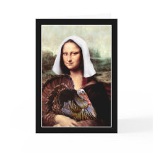 Dia de Ação de Graças Mona Lisa Peregrino com Peru