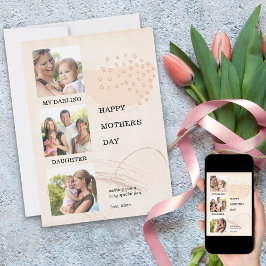 Cartão De Festividades Dia de as mães 3 Foto moderno Abstrato editável