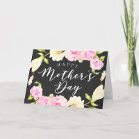 Dia de as mães branco cor-de-rosa
