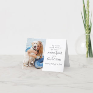 Cartão De Festividades Dia de as mães de Fotografia Personalizada de Pet