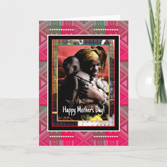 Cartão De Festividades Dia de as mães Feliz (Frente)