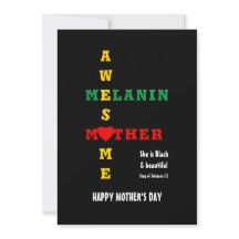Dia de as mães Feliz da Melanin