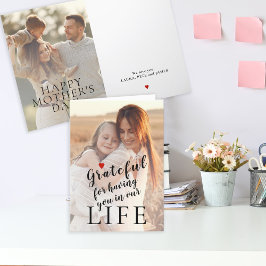 Cartão De Festividades Dia de as mães personalizado 2 fotos e texto