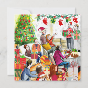 Cartão De Festividades Dia de Natal