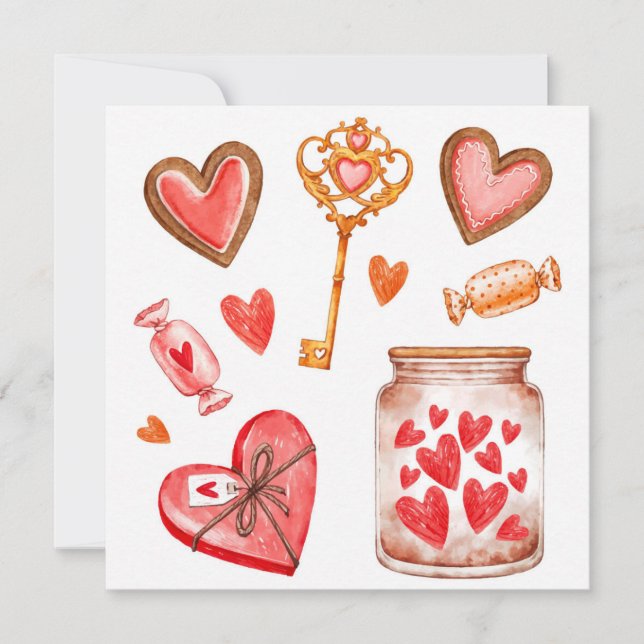 Cartão De Festividades Dia de os namorados (Frente)