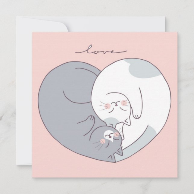 Cartão De Festividades Dia de os namorados (Frente)