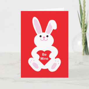 Cartão De Festividades Dia de os namorados Bunny   Ser Mina