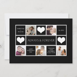 Cartão De Festividades Dia de os namorados de Colagem de Fotos Moderna