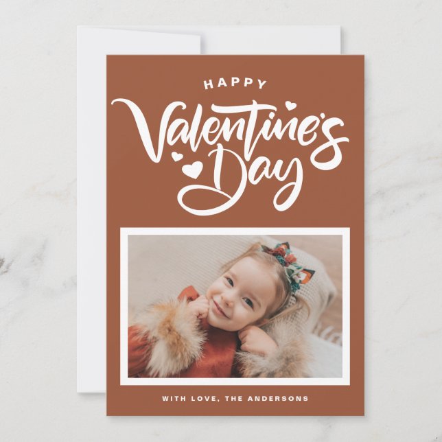 Cartão De Festividades Dia de os namorados de Fotografia de Terracotta Ca (Frente)