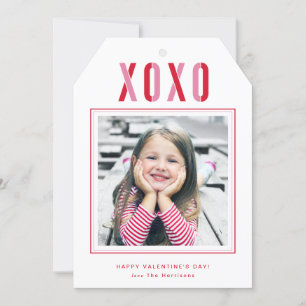 Cartão De Festividades Dia de os namorados de Fotografia XOXO Moderno