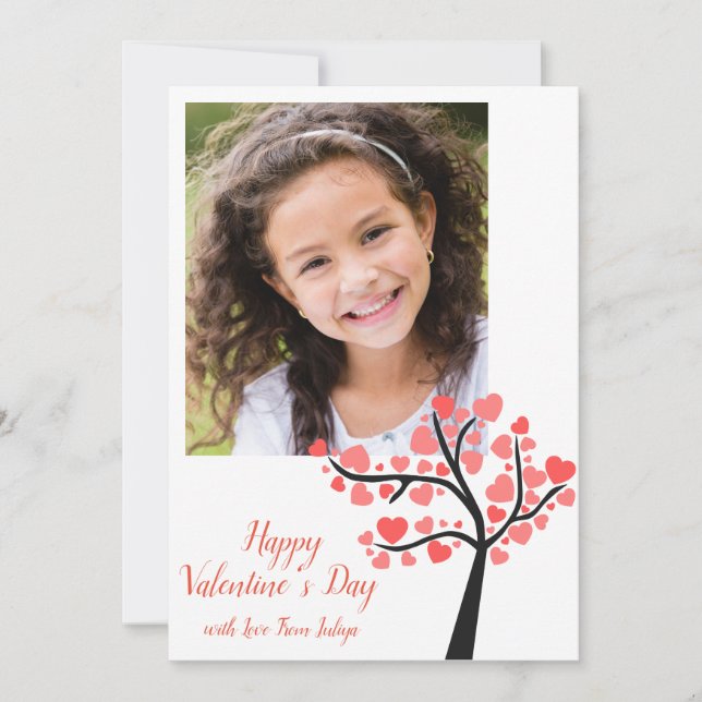 Cartão De Festividades Dia de os namorados de Fotografias na Sala de Aula (Frente)