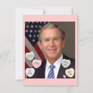 Cartão De Festividades Dia de os namorados George Bush