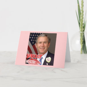 Cartão De Festividades Dia de os namorados George Bush