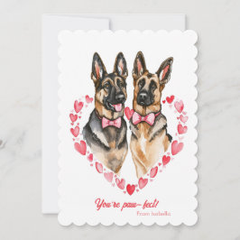 Cartão De Festividades Dia de os namorados german shepherd Você é fofo