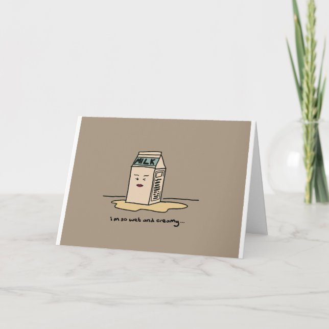 Cartão De Festividades Dia de os namorados - Leite (Frente)