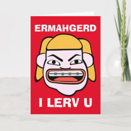 Cartão De Festividades Dia de os namorados Lerv U